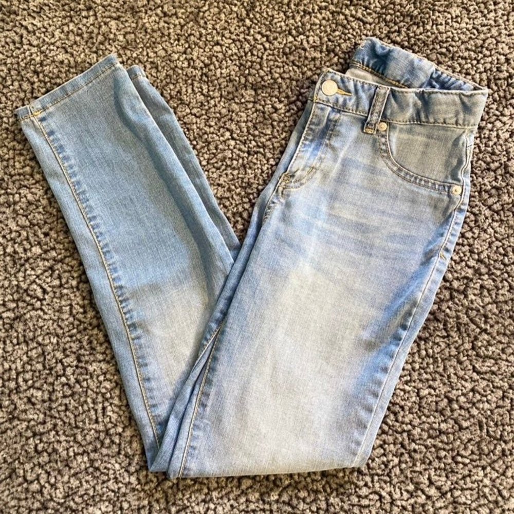 Girls Cat & Jack Light Washed Skinny Jeans Size 14